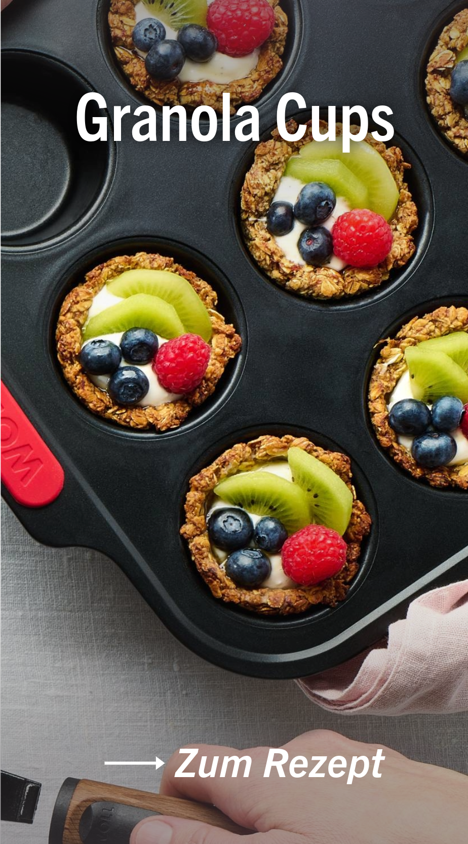 Zum Rezept für Granola-Cups